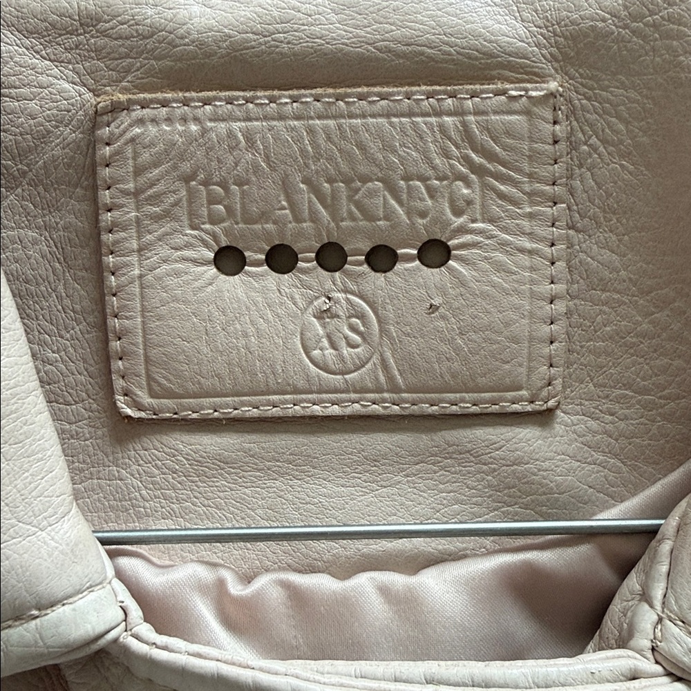 Blank NYC Light Pink Leather Jacket XS - Picture 2 of 3